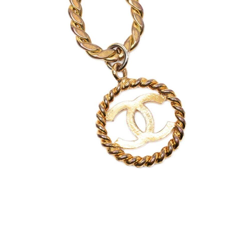 Chanel Coco Mark Twist Chain Belt, 29 Stamp, Vintage Gold Plated, Women's. - Picture 2 of 4